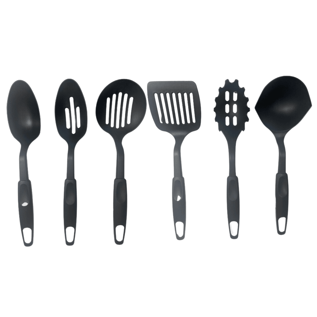 Kit utensílios de cozinha 6 peças resistênte a calor - Dinamo Store